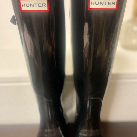 Hunter Adjustable Back Gloss Waterproof Rain Boots (Women) - Picture 2 of 4